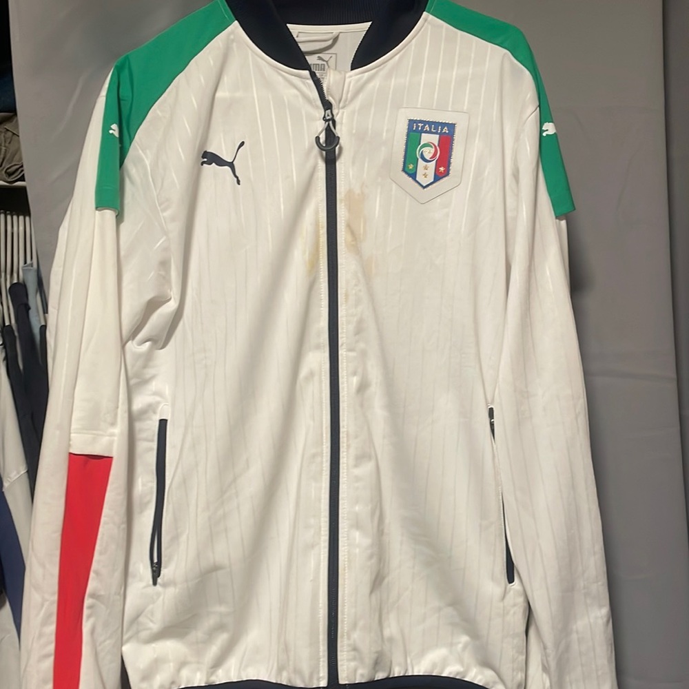 Puma Italy soccer zip up